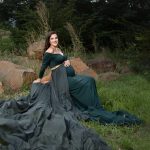 maternity-photoshoot-dress-rental-forest-green-with-skirt